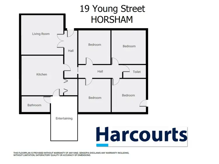 Floorplan of Homely house listing, 19 Young Street, Horsham VIC 3400