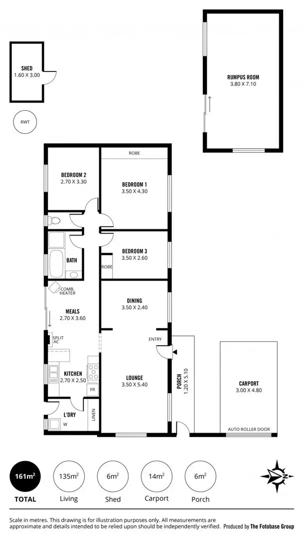 Floorplan of Homely house listing, 12 Quigley Court, Aberfoyle Park SA 5159