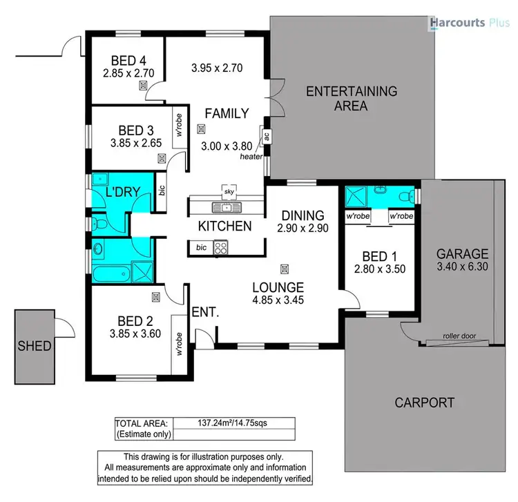 Floorplan of Homely house listing, 17 Lyons Circuit, Trott Park SA 5158