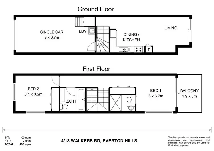 Floorplan of Homely unit listing, 4/13 Walkers Road, Everton Hills QLD 4053