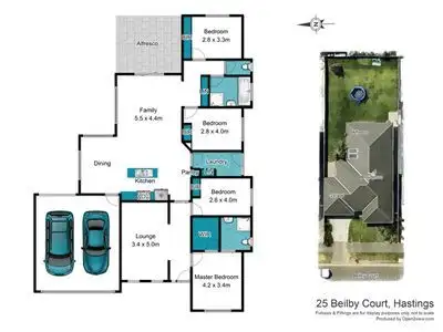 Floorplan of Homely flat listing, 25 Beilby Court, Hastings VIC 3915