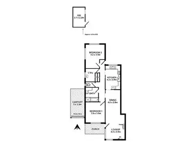 Floorplan of Homely unit listing, 1/521 The Parade, Magill SA
