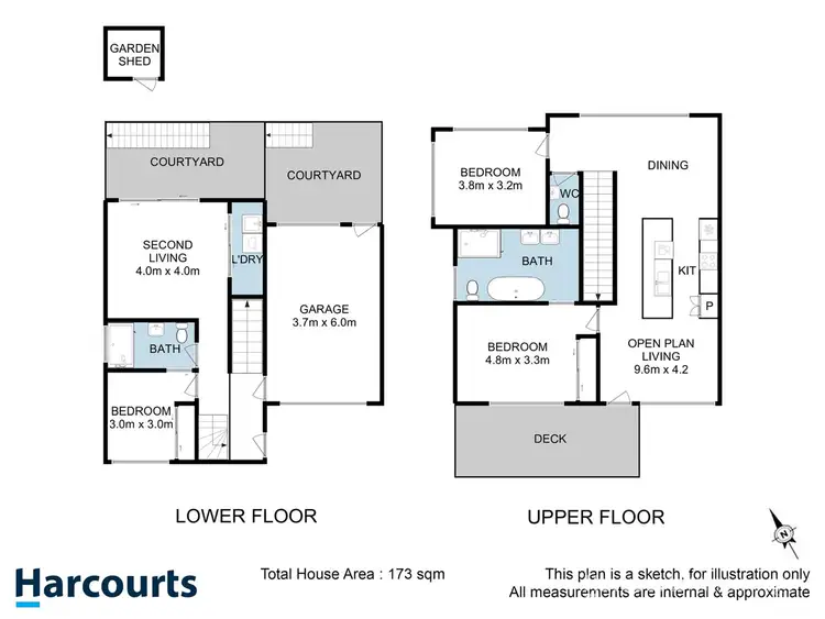 Floorplan of Homely unit listing, 2/28 Pearl Place, Blackmans Bay TAS 7052