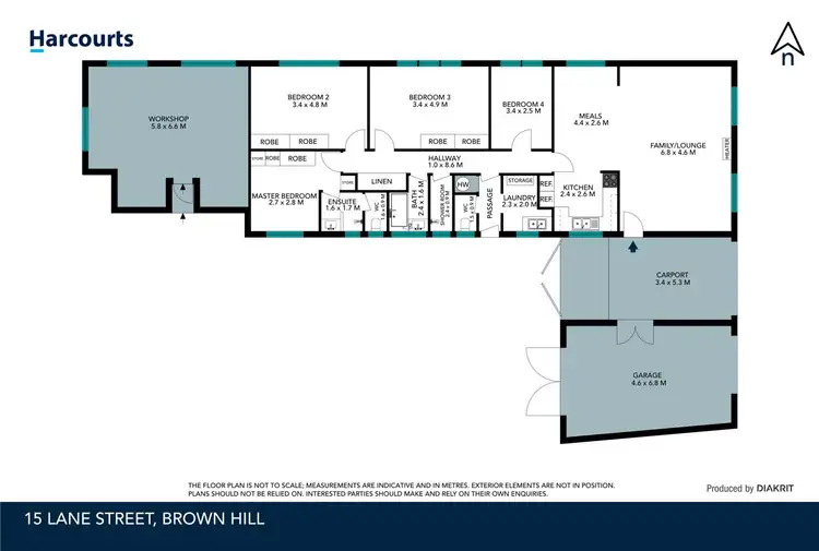 Floorplan of Homely house listing, 15 Lane Street, Brown Hill VIC 3350
