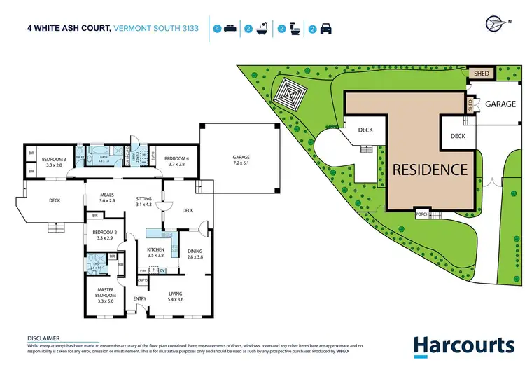 Floorplan of Homely house listing, 4 White Ash Court, Vermont South VIC 3133