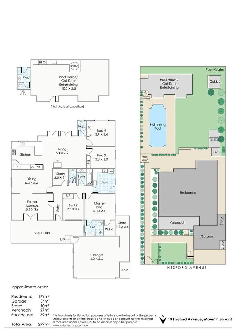 Floorplan of Homely house listing, 13 Hesford Avenue, Mount Pleasant WA 6153