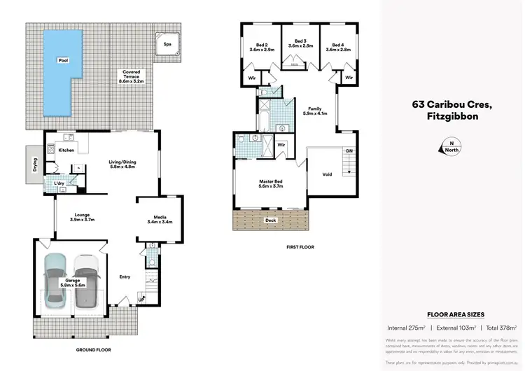 Floorplan of Homely house listing, 63 Caribou Crescent, Fitzgibbon QLD 4018