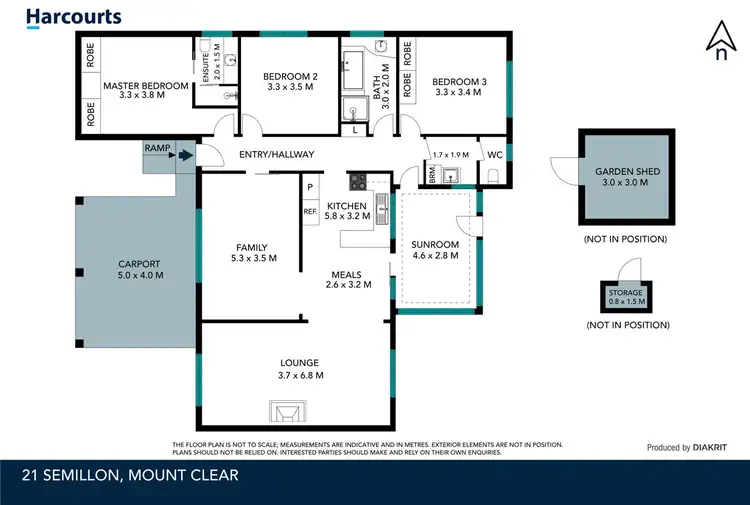 Floorplan of Homely house listing, 21 Semillon Grove, Mount Clear VIC 3350