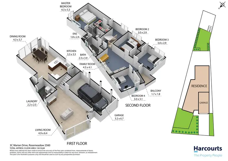 Floorplan of Homely house listing, 3C Marian Drive, Rosemeadow NSW 2560