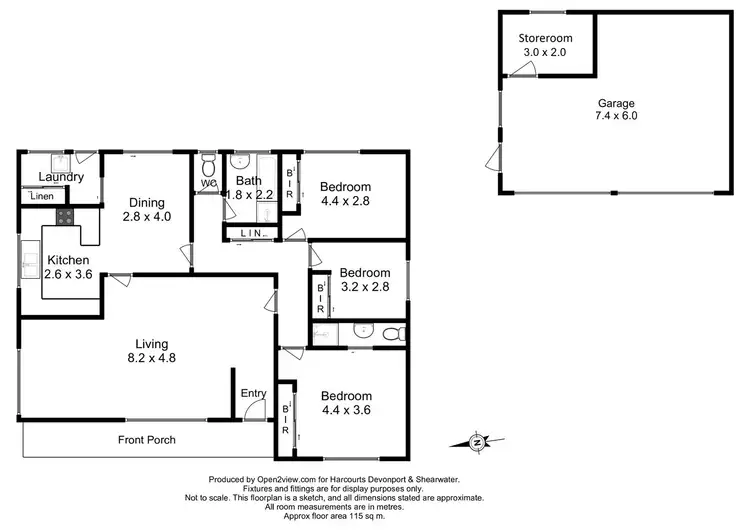 Floorplan of Homely house listing, 57 Lovett Street, Devonport TAS 7310