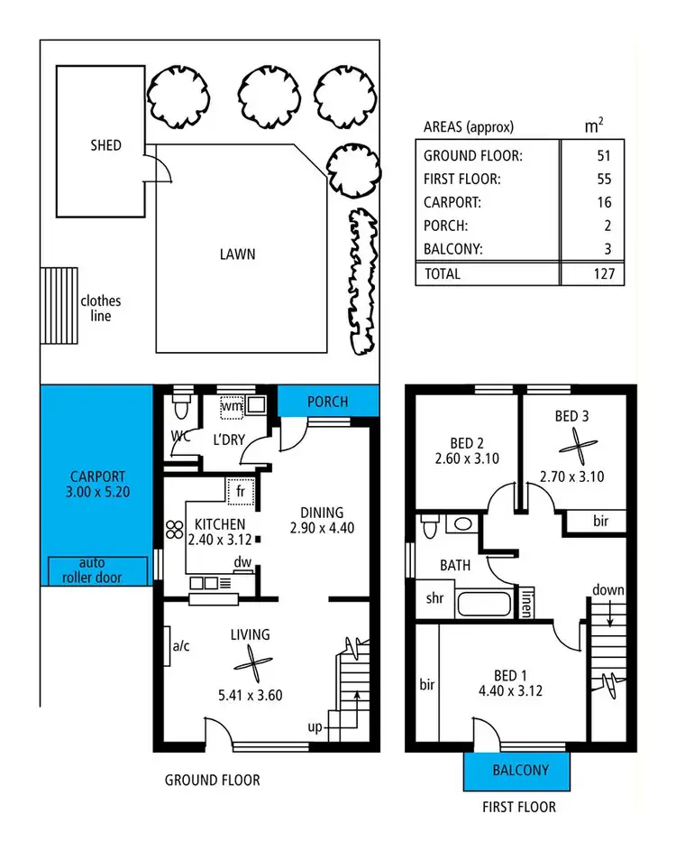 Floorplan of Homely townhouse listing, 9/18 Mellor Avenue, Lockleys SA 5032