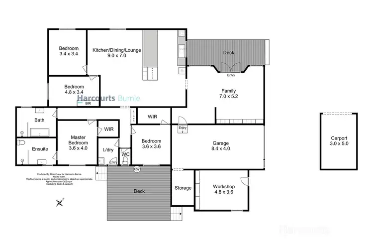 Floorplan of Homely house listing, 619 Natone Road, Natone TAS 7321