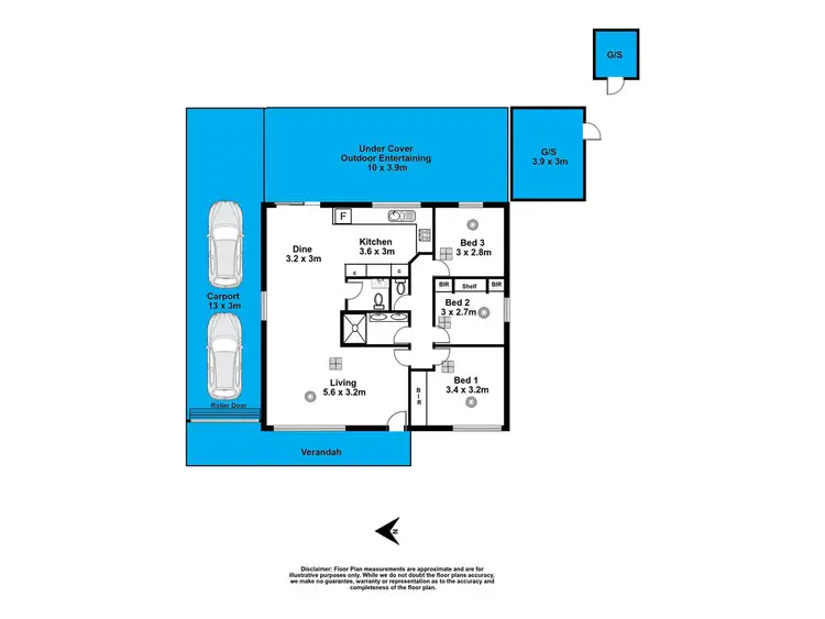 Floorplan of Homely house listing, 15 Powell Street, Happy Valley SA 5159