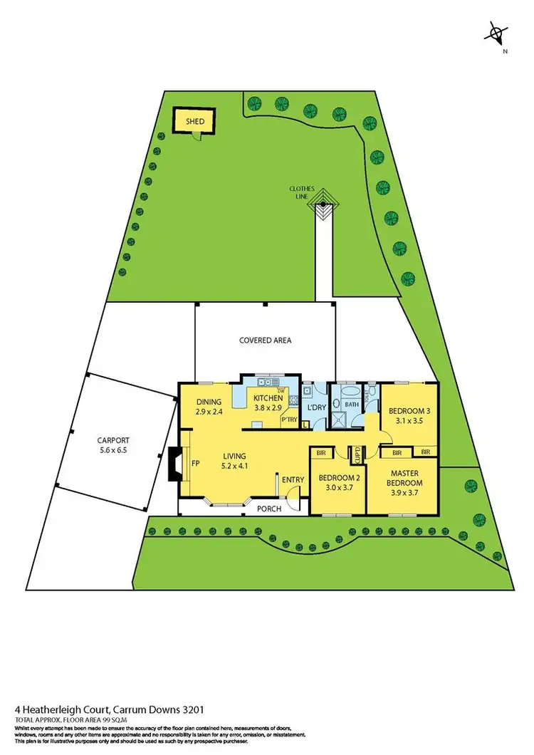 Floorplan of Homely house listing, 4 Heatherleigh Court, Carrum Downs VIC 3201
