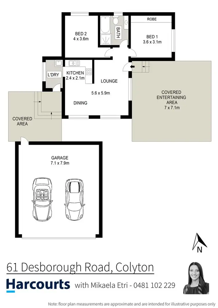 Floorplan of Homely house listing, 61 Desborough Rd, Colyton NSW 2760