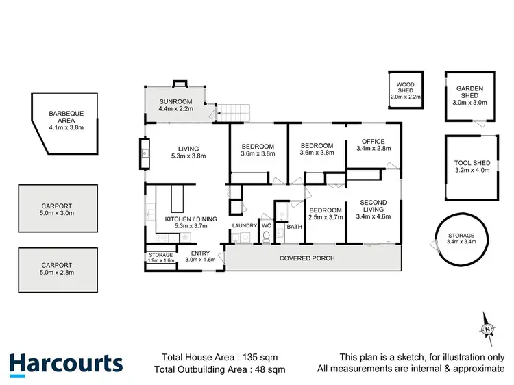 Floorplan of Homely house listing, 14 Lightwood Creek Road, Glen Huon TAS 7109