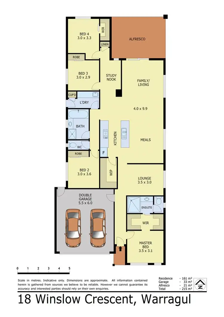 Floorplan of Homely house listing, 18 Winslow Crescent, Warragul VIC 3820