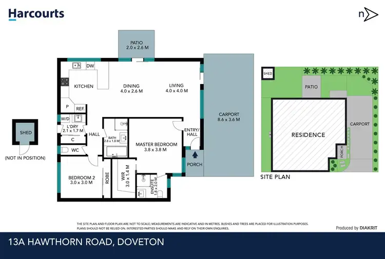 Floorplan of Homely unit listing, 13A Hawthorn Road, Doveton VIC 3177