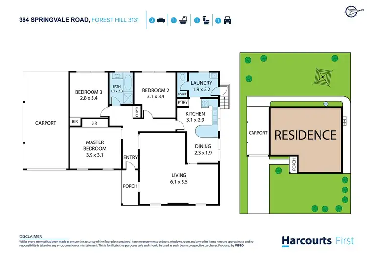 Floorplan of Homely house listing, 364 Springvale Road, Forest Hill VIC 3131