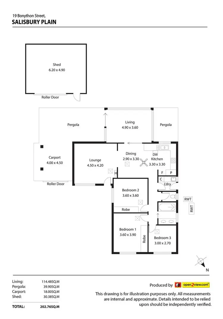 Floorplan of Homely house listing, 19 Bonython Street, Salisbury Plain SA 5109