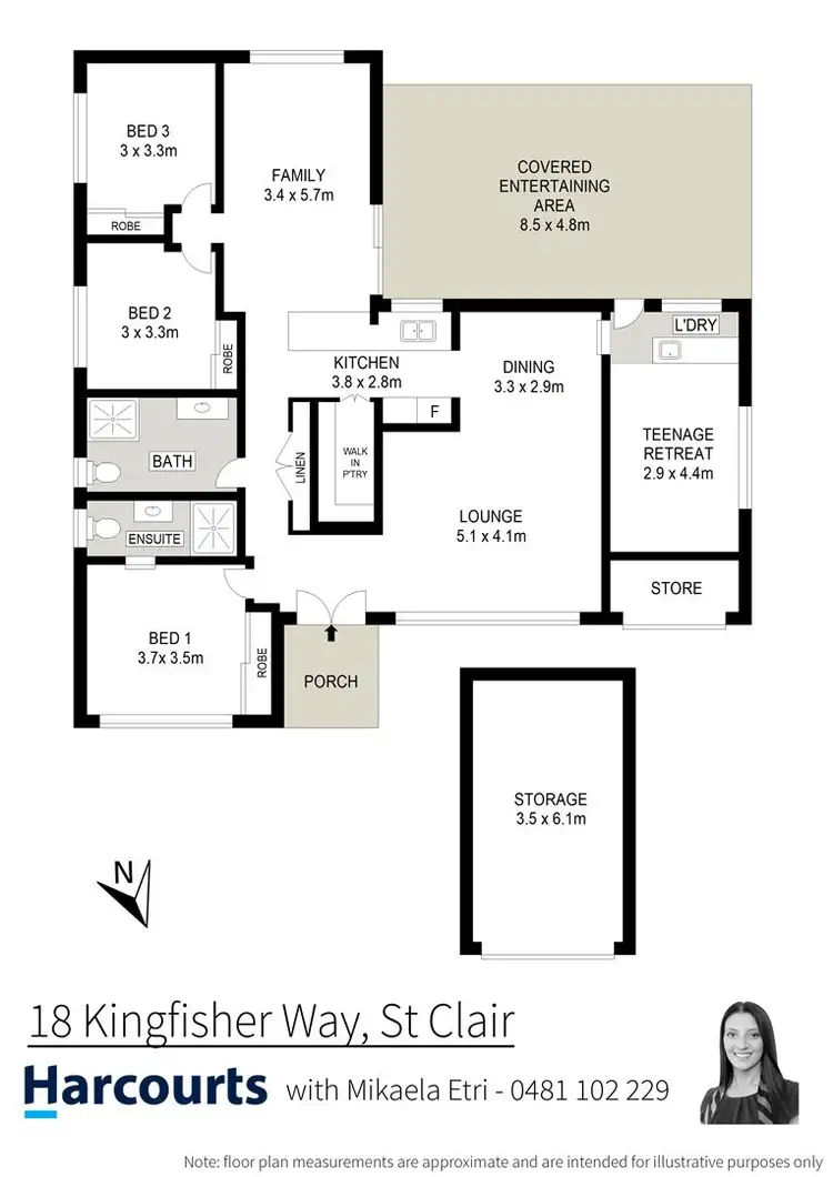 Floorplan of Homely house listing, 18 Kingfisher Way, St Clair NSW 2759