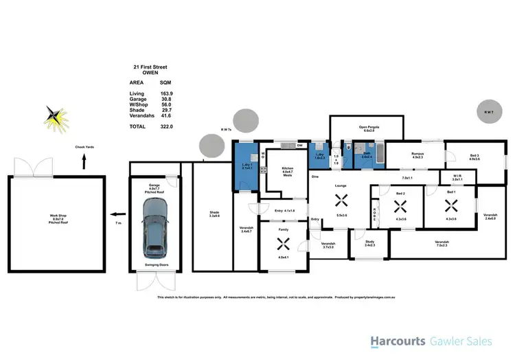 Floorplan of Homely house listing, 21 First Street, Owen SA 5460