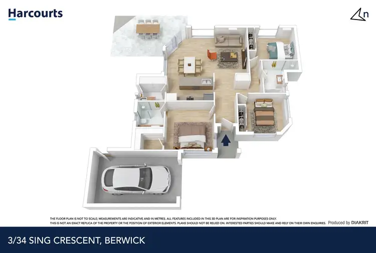 Floorplan of Homely unit listing, 3 / 34 Sing Crescent, Berwick VIC 3806