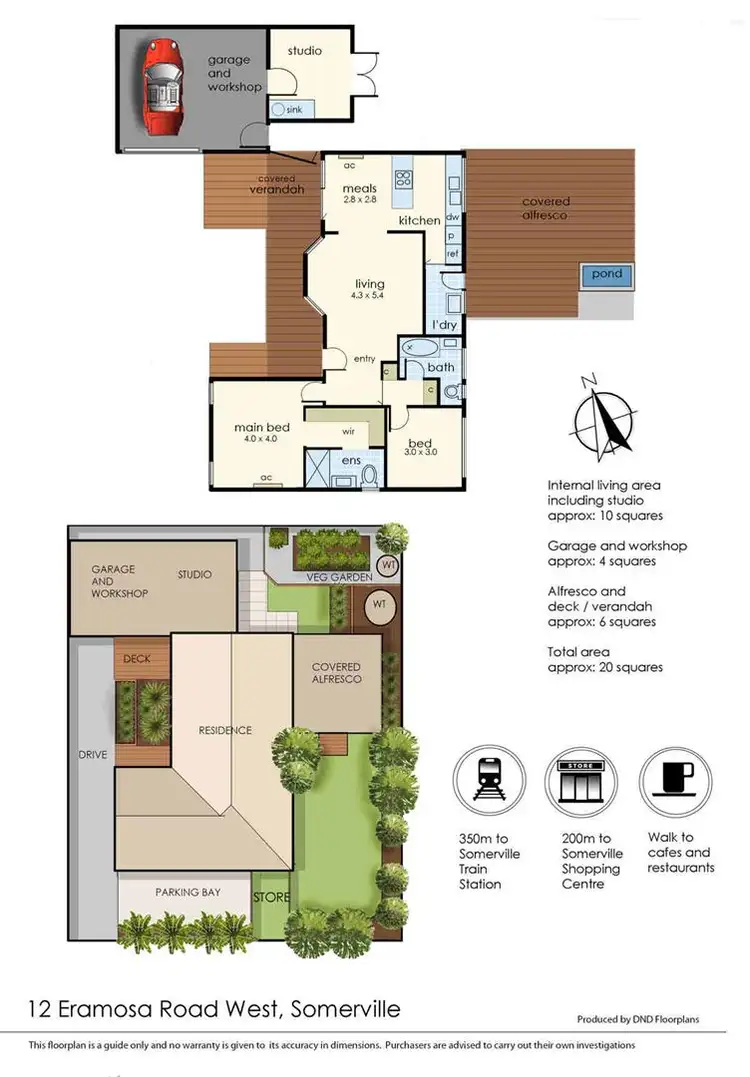 Floorplan of Homely house listing, 12 Eramosa Road West, Somerville VIC 3912