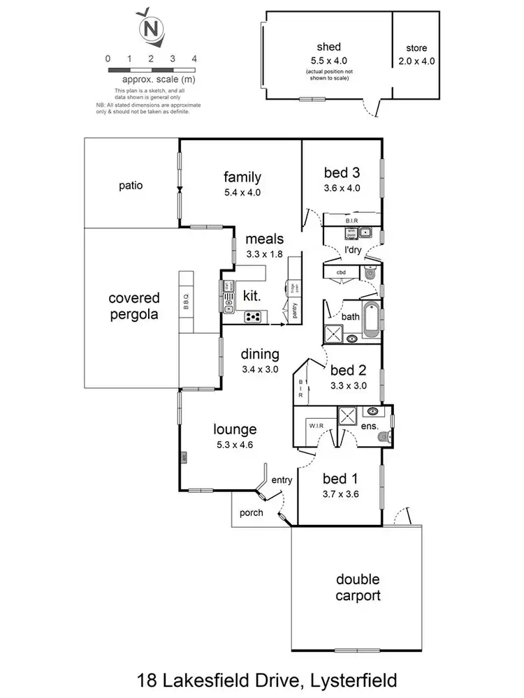 Floorplan of Homely house listing, 18 Lakesfield Drive, Lysterfield VIC 3156