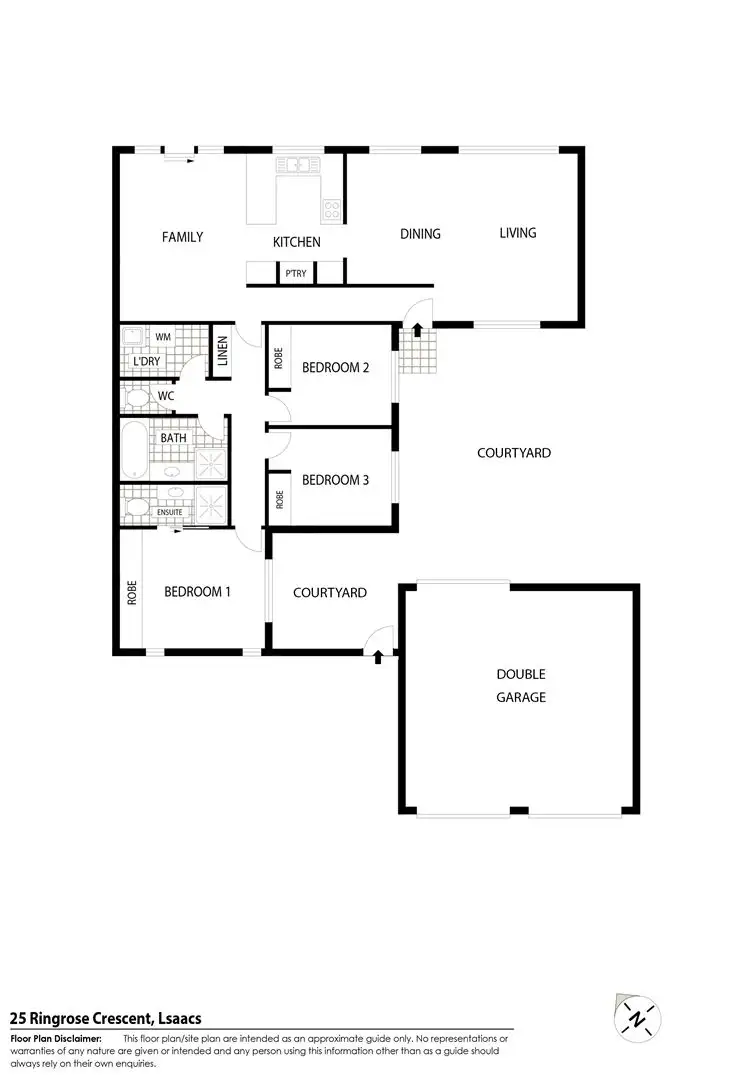 Floorplan of Homely house listing, 25 Ringrose Crescent, Isaacs ACT 2607