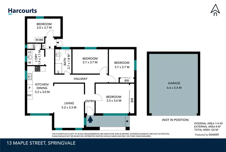 Floorplan of Homely house listing, 13 Maple Street, Springvale VIC 3171