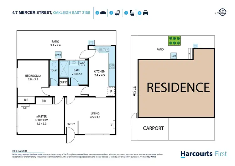 Floorplan of Homely unit listing, 4/7 Mercer Street, Oakleigh East VIC 3166