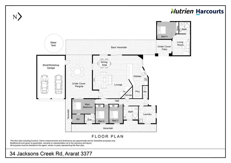 Floorplan of Homely house listing, 34 Jackson Creek Road, Ararat VIC 3377