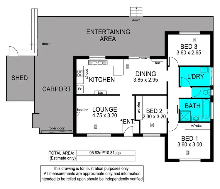 Floorplan of Homely house listing, 6 Emmanuel Court, Christie Downs SA 5164