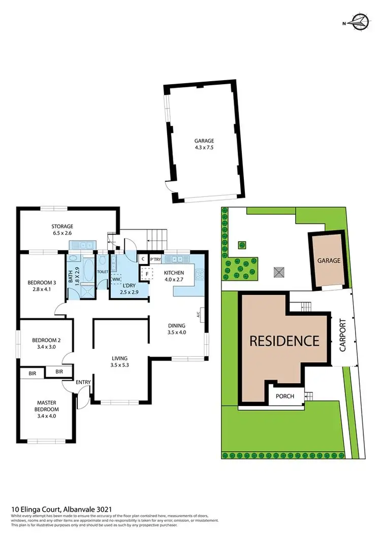 Floorplan of Homely house listing, 10 Elinga Court, Albanvale VIC 3021