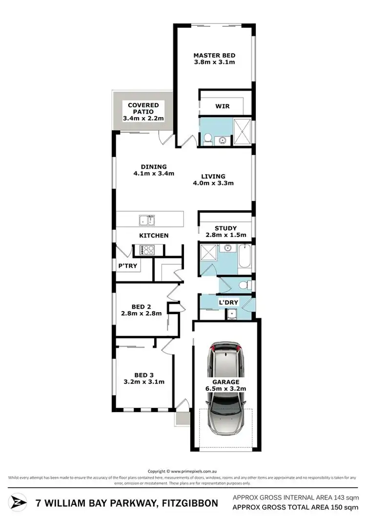 Floorplan of Homely house listing, 7 William Bay Park Way, Fitzgibbon QLD 4018