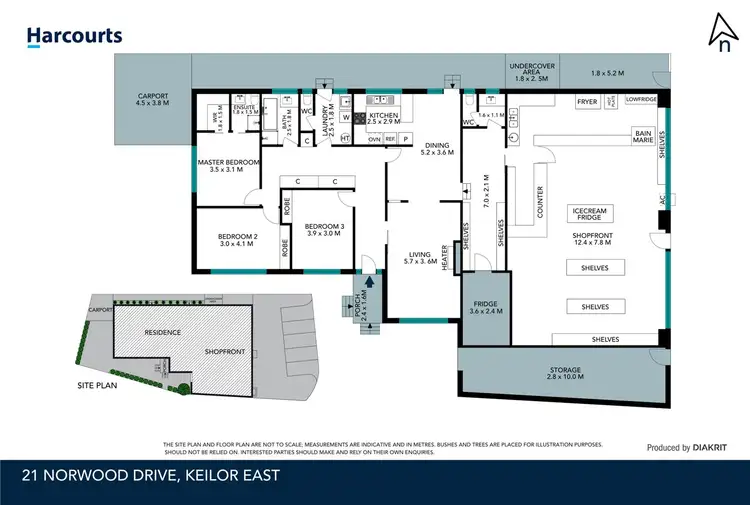 Floorplan of Homely house listing, 21 Norwood Drive, Keilor East VIC 3033