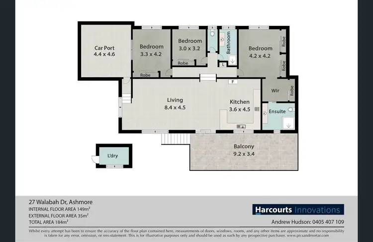 Floorplan of Homely house listing, 27 Walabah Drive, Ashmore QLD 4214