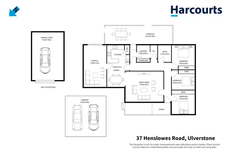 Floorplan of Homely house listing, 37 Henslowes Road, Ulverstone TAS 7315