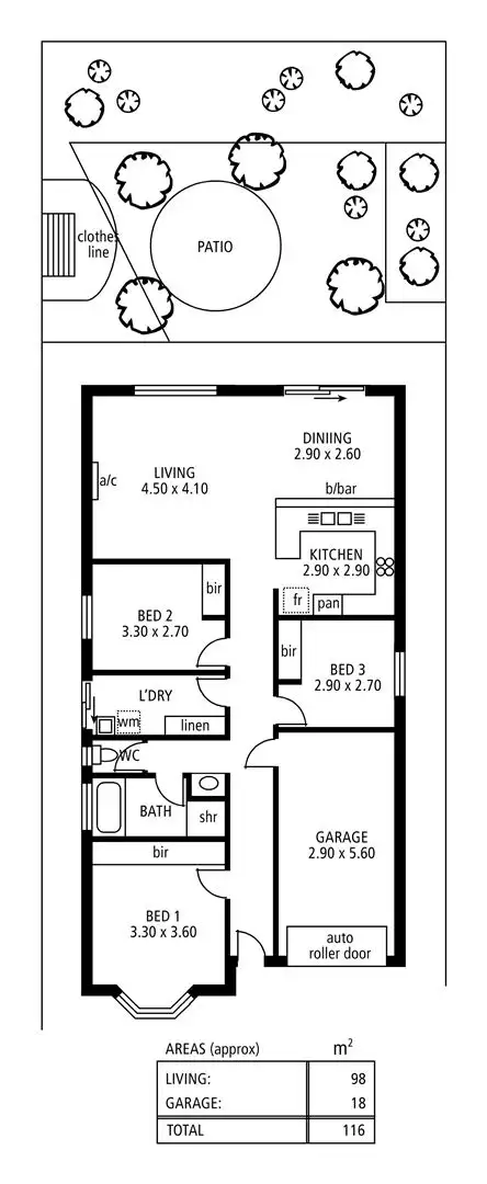 Floorplan of Homely villa listing, 11/9 Meadowvale Road, Coromandel Valley SA 5051