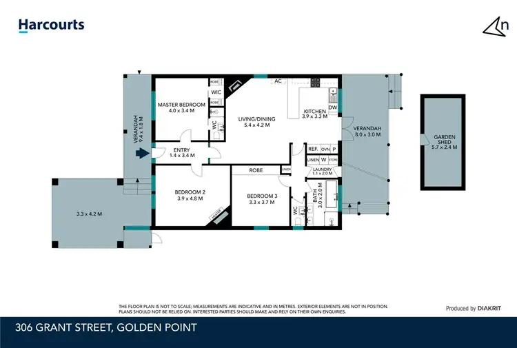 Floorplan of Homely house listing, 306 Grant Street, Golden Point VIC 3350