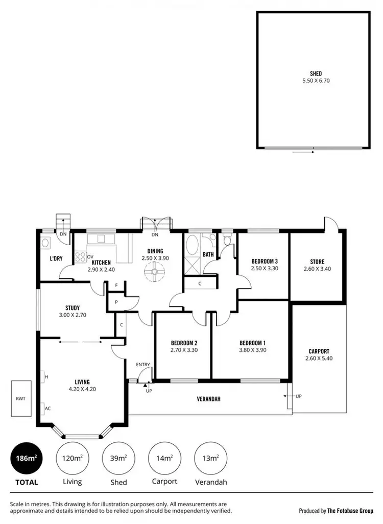 Floorplan of Homely house listing, 10 Hinkley Road, Morphett Vale SA 5162