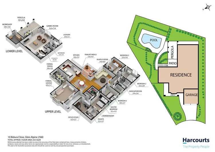 Floorplan of Homely house listing, 10 Bidura Close, Glen Alpine NSW 2560
