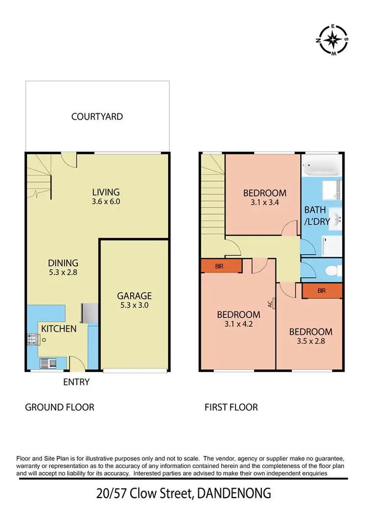 Floorplan of Homely unit listing, 20/57 Clow Street, Dandenong VIC 3175