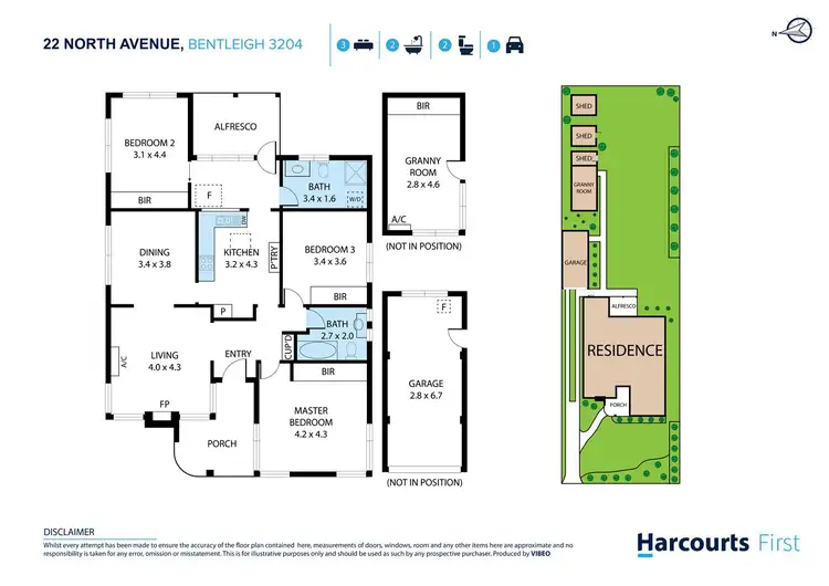 Floorplan of Homely house listing, 22 North Avenue, Bentleigh VIC 3204