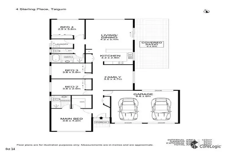 Floorplan of Homely house listing, 4 Starling Place, Taigum QLD 4018