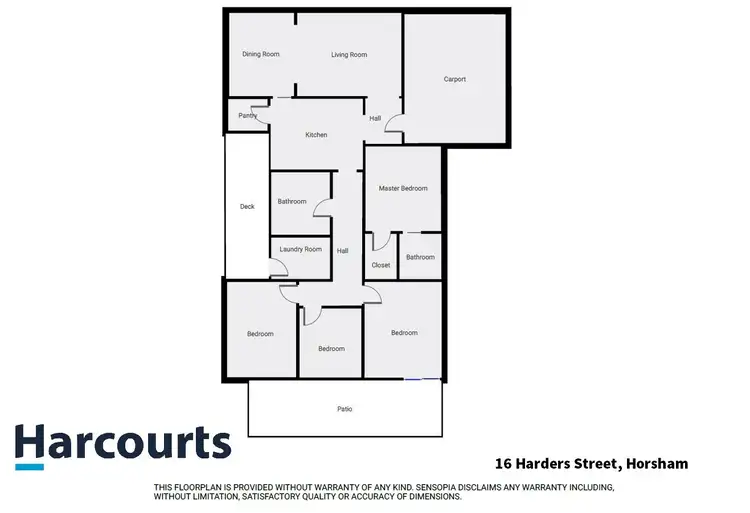 Floorplan of Homely house listing, 16 Harders Street, Horsham VIC 3400