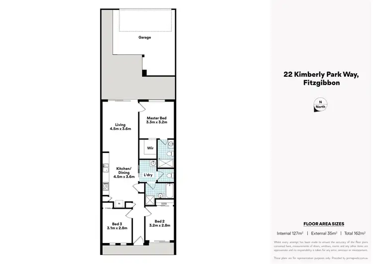 Floorplan of Homely house listing, 22 Kimberly Park Way, Fitzgibbon QLD 4018