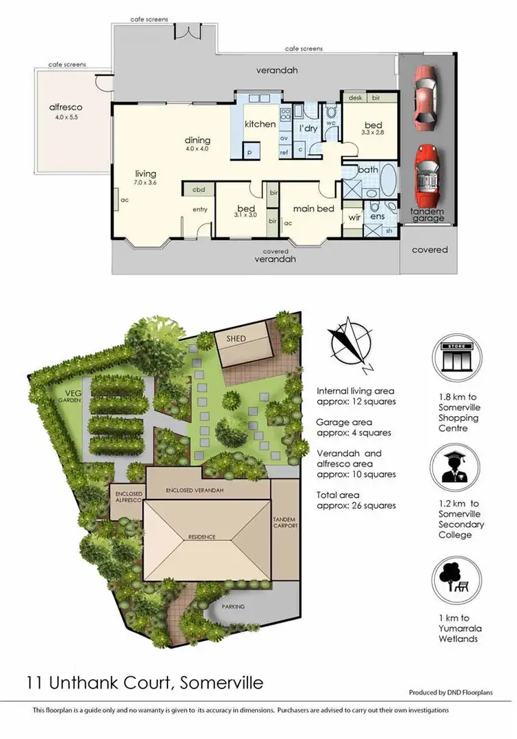 Floorplan of Homely house listing, 11 Unthank Court, Somerville VIC 3912
