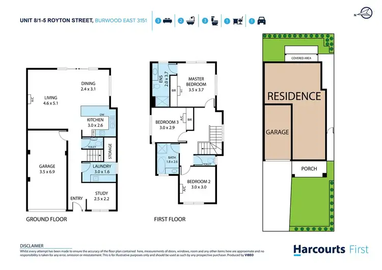 Floorplan of Homely townhouse listing, 8/1-5 Royton Street, Burwood East VIC 3151